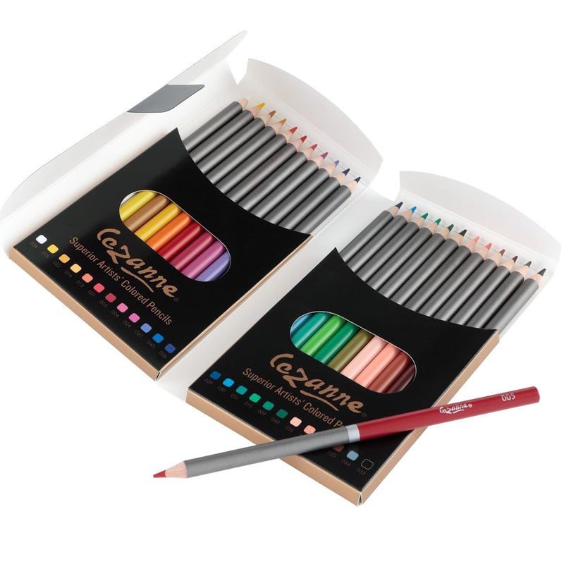 Cezanne Creative Mark Premium Colored Pencils MultiColor Set of 24 - Highly-Pigmented Drawing Pencils - Coloring Pencils for Drawing, Blending, Coloring, and More - Image 1